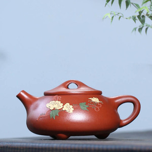 急須 紫砂壺 茶壷 ティーポット 宜興紫砂 煎茶器 茶道具 急須道具 紫砂茶壺 唐物紫泥急須 極細工 手作り 朱泥紫砂 唐物 古玩 在銘 zsh21