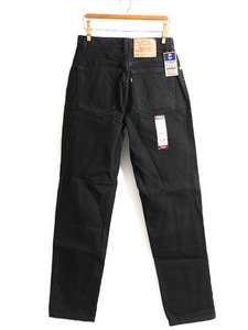 タグ付き 新品 デッドストック 90s USA製 Levis 505 ブラック デニム パンツ レディース S 程/ リーバイス ジーンズ ジーパン ストレート J