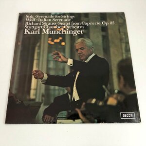LP/ ミュンヒンガー / ヴォルフ：イタリアのセレナーデ、スーク：弦楽のためのセレナーデ / UK盤 オリジナル ED4 DECCA SXL6533 403011