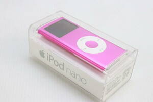 1円～★未開封・未使用品★Apple アップル iPod nano MA489J/A ピンク 4GB デジタルオーディオプレーヤー レア 廃盤 アイポッドナノ S169