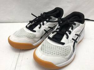 asics アシックス バレーボールシューズ UPCOURT 5 GS ホワイトXブラック 21cm SS-309941