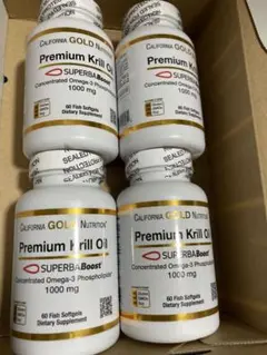 SUPERBABoost プレミアムクリルオイル1000mg 60粒 ×4