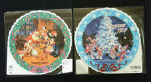 TDL 東京ディズニーランド 1997,1998 CHRISTMAS ステッカー 2枚セット (Tokyo DisneyLand)