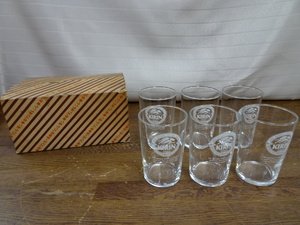 【アデリア　キリンビールグラス①　(小)　6個】食器　ガラス製　コップ　グラス【A7-4②】20240109