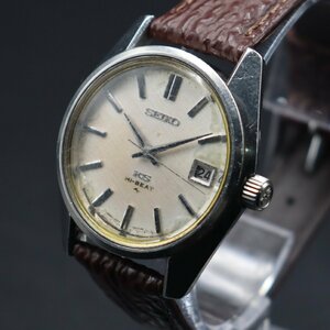 KING SEIKO 45KS Hi-beat キングセイコー ハイビート 手巻 4502-7000 KSメダリオン 1969年 動作品ジャンク 亀戸 デイト 新品ベルト メンズ