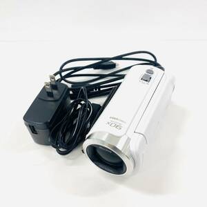D601-Z15C-11 Panasonic パナソニック デジタルハイビジョン ビデオカメラ ホワイト HC-W585M 通電確認済み HD ハンディカム 映像機器 ④