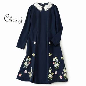 美品★素敵307★美品★Chestyチェスティ★0size/7-9号★ワンピースQ187