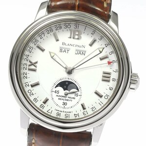 ブランパン Blancpain 2763-1127A-5313 レマン トリプルカレンダー ムーンフェイズ 自動巻き メンズ 保証書付き_777339