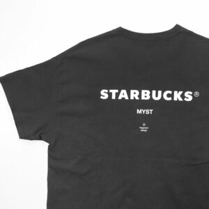 fragment design × STARBUCKS ◆ MYST 限定 Tシャツ 黒 XLサイズ 半袖 カットソー 藤原ヒロシ フラグメント スターバックス ◆XE2