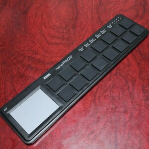 KORG 定番 USB MIDIコントローラー nanoPAD 2 BK ブラック ベロシティ対応 16パッド 音楽制作 DTM 動作確認済
