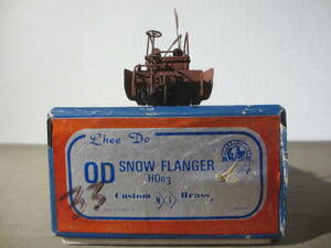 HOn3(10.5mm) 米国 S.S.R.R. ”OD SNOW FLANGER ”　Custom Brass Lhee Do 旧製品：真鍮製メーカー完成品　おそらく未使用品：程度良品