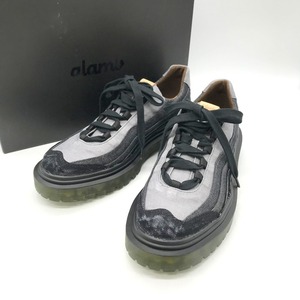 glamb Denim Gradation Shoes GB0223 AC05 デニムグラデーションシューズ 箱付き タグ付き メンズ 26.5cm ブラック グラム 靴 B4323◆