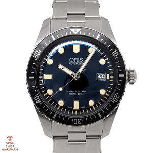 ORIS オリス Divers65 ダイバーズ65 01 733 7720 4055 自動巻き SS ネイビー 【丸万質舗】