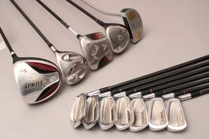 クラブセット 12本《1W/3W/5W/9W/6-9/P/S/A/PT》Fitway/TaylorMade/Callaway/maruman/DUNLOP《R》シャフト美品あり ゴルフ ＃180※G136