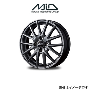 MID シュナイダー SQ27 アルミホイール 1本 ヴィッツ 90系(15×5.5J 4-100 INSET43 メタリックシルバー)SCHNEIDER SQ27