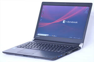 【1円～】Office2021搭載即戦力PC!バッテリー良好!コスパ最高!dynabook R73/J Celeron 3865U RAM8G SSD128G 13.3TFT Win10 有線LAN+無線LAN