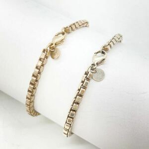 ■TIFFANY &Co/ティファニーベネチアンブレスレット2点■a約33g silver ジュエリー jewelry ブレスレット bracelet Ag 925 DC0