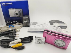 【極上美品】OLYMPUS オリンパス コンパクトデジタルカメラ μ-7050 ピンク