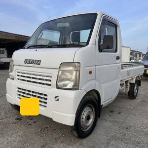 平成20年式 キャリイトラック 車検 令和8年5月まで 33,596km エアコン パワステ 切替4WD 5速MT マニュアル 事故・修復歴なし 軽トラック