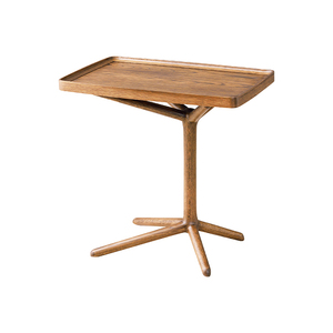 2Wayサイドテーブル 幅54cm ミニテーブル 木製 おしゃれ 北欧 ナチュラル シンプル かわいい 高さ変更 ブラウン MAZUK-0203BR