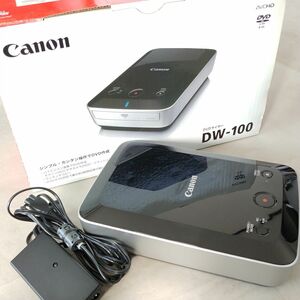 【☆通電確認済☆】Canon キャノン DVD ライター DW-100 AVCHD 規格対応 iVIS用 PC パソコン 不要 ACアダプター 箱 付 1円スタート #751