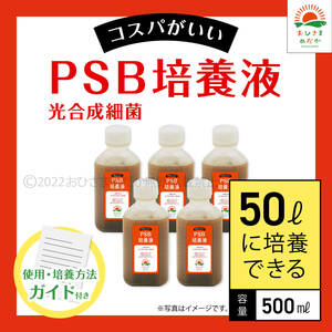 コスパ最強【PSB培養液 500ml　50L培養分　送料無料】光合成細菌　メダカ めだか 金魚 ミジンコ　ゾウリムシ　クロレラ　ミジンコ　に最適