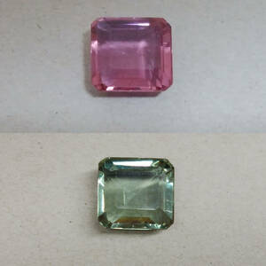 [16.30 ct] 合成アレキサンドライト エメラルドカット ルース 宝石 ジュエリー