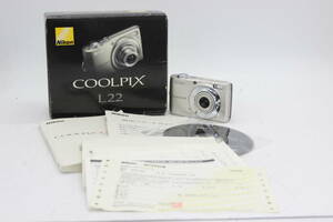 【返品保証】 【便利な単三電池で使用可】ニコン Nikon Coolpix L22 3.6x 元箱付き コンパクトデジタルカメラ s5800
