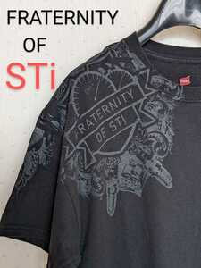 SUBARU　STiファン必見! ■■FRATERNITY OF STi 半袖Tシャツ　L/G used