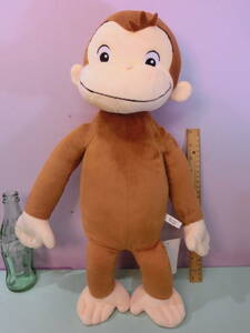 おさるのジョージ キュリアスジョージ 特大48cm USJぬいぐるみ人形◆Curious George ひとまねこざる ユーエスジェイ猿 ビンテージ 等身大?