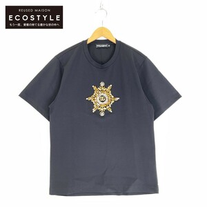 Dolce＆Gabbana ドルチェアンドガッバーナ 22SS ロゴ 半袖Tシャツ トップス 44 ブラック メンズ