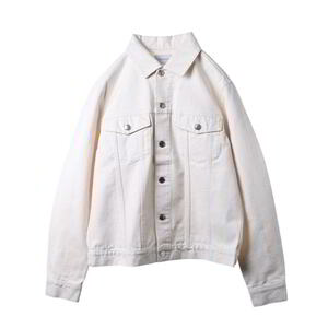 美品 TANAKA One Two Three Jean Jacket / Work Jean Trousers セットアップ M/30 ホワイト KL4BP3C35