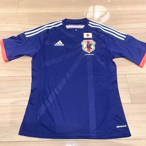 【美品】着用1回 定価9790円 サッカー 日本代表 ユニフォーム adidas アディダス レプリカ JAPAN サッカー Tシャツ ゲームシャツ climacool