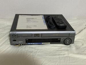 SONY Hi8/8mm(Video8) VHS ビデオカセットレコーダー WV-BW2 純正リモコン付 Wデッキ 
