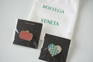 BOTTEGA VENETA/ボッテガヴェネタ*ピン/ブローチ*２個セット*ハート　バッグ　モチーフ* 