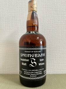 マニア用,レア,オールドボトル,スプリングバンク,25年,黒ケイデン,SPRINGBANK,CADENHEAD