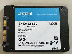 CRUCIAL SSD 120GB【動作確認済み】1701
