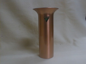 純銅製　Caster　FLORRIE　花器　19x9.8cm　249g　洋風飾り置物