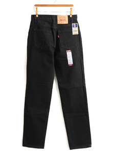 タグ付き 新品 デッドストック 90s USA製 Levis 505 ブラック デニム パンツ レディース S 程/ リーバイス ジーンズ ジーパン ストレート g