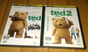 （コメディ・映画・DVD２巻）　●テッド (2012年公開)　●●テッド2・Ted 2（2015年公開）　DVDレンタル落ち 