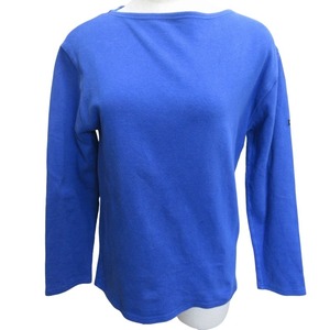 セントジェームス SAINT JAMES バスクシャツ カットソー 長袖 青色 ブルー 36 約Sサイズ相当 0518 レディース