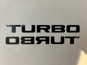 オリジナル　ターボ　ステッカー　TURBO 正面反転二枚セット　ホットハッチなど