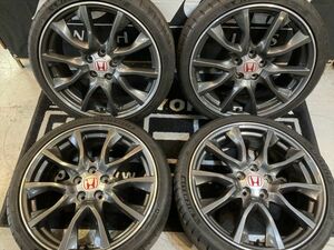 ◆激レア!! 状態良好!! ホンダ FN シビック タイプRユーロ 無限 MUGEN 200 純正 19×7.5J+55 114.3/5H 225/35R19 ミシュラン PS4S付き!!