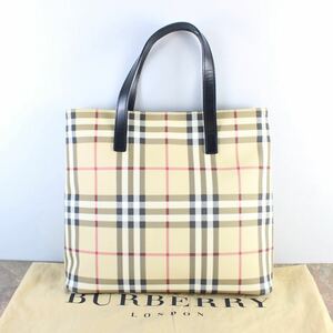 BURBERRY LONDON CHECK PATTERNED TOTE BAG/バーバリーロンドンチェック柄トートバッグ