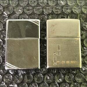 YA039252(052)-116/AS3000【名古屋】Zippo ジッポー 2点まとめ Zippo Ⅱ PAT. 2032695 / C 2000 XⅥ オイルライター