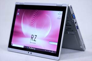 【1円～】超軽量745ｇ！10.1型WUXGA液晶コンパクト2-in-1タブレット！CF-RZ5 m5-6Y57 8Ｇ SSD256G Win10リカバリ ACアダプタ付属