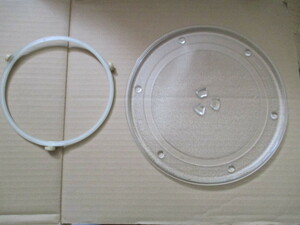 中古 クリスタル電器電子レンジ CMO-522BL 用の 丸皿 ターンテーブル　　　径：約260mｍ　　（A16)