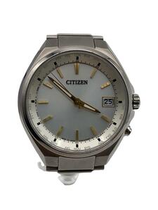 CITIZEN◆CITIZEN/ソーラー腕時計/アナログ/ホワイト/シルバー/H149-S118921/ATESSA