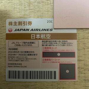 JAL 株主優待券　有効期限2024年11月30日まで　送料込　即ネコポス便