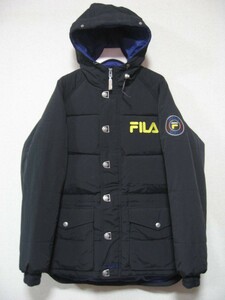 90s FILA ETS2 EXTREME ダウンジャケット size S ブラック×パープル